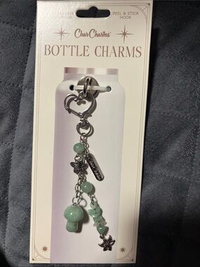 Char Charms Mint Green Bottle Charm Keychain